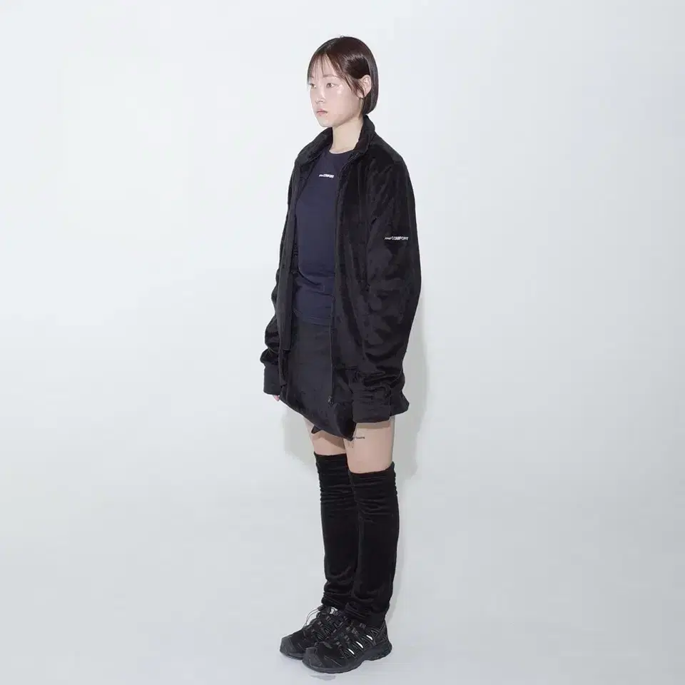 지초이 컴포트 23-006 FLEECE WRAP SKIRT WITH LE