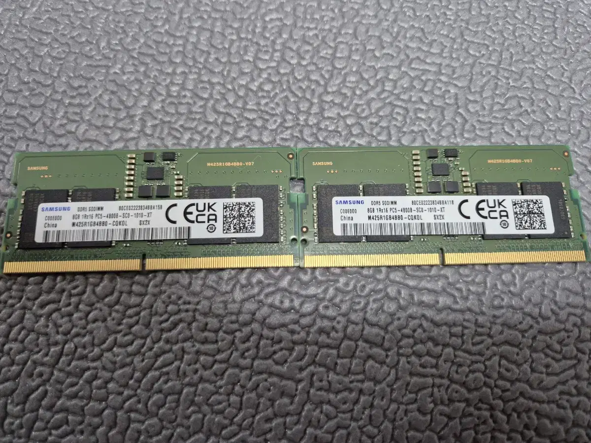 노트북용 삼성 DDR5-4800 8GB RAM 램 2개