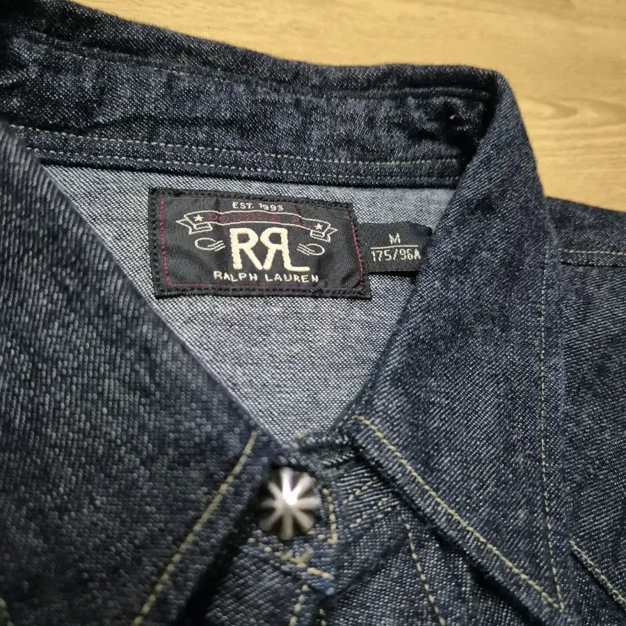 RRL 더블알엘 데님 웨스턴셔츠