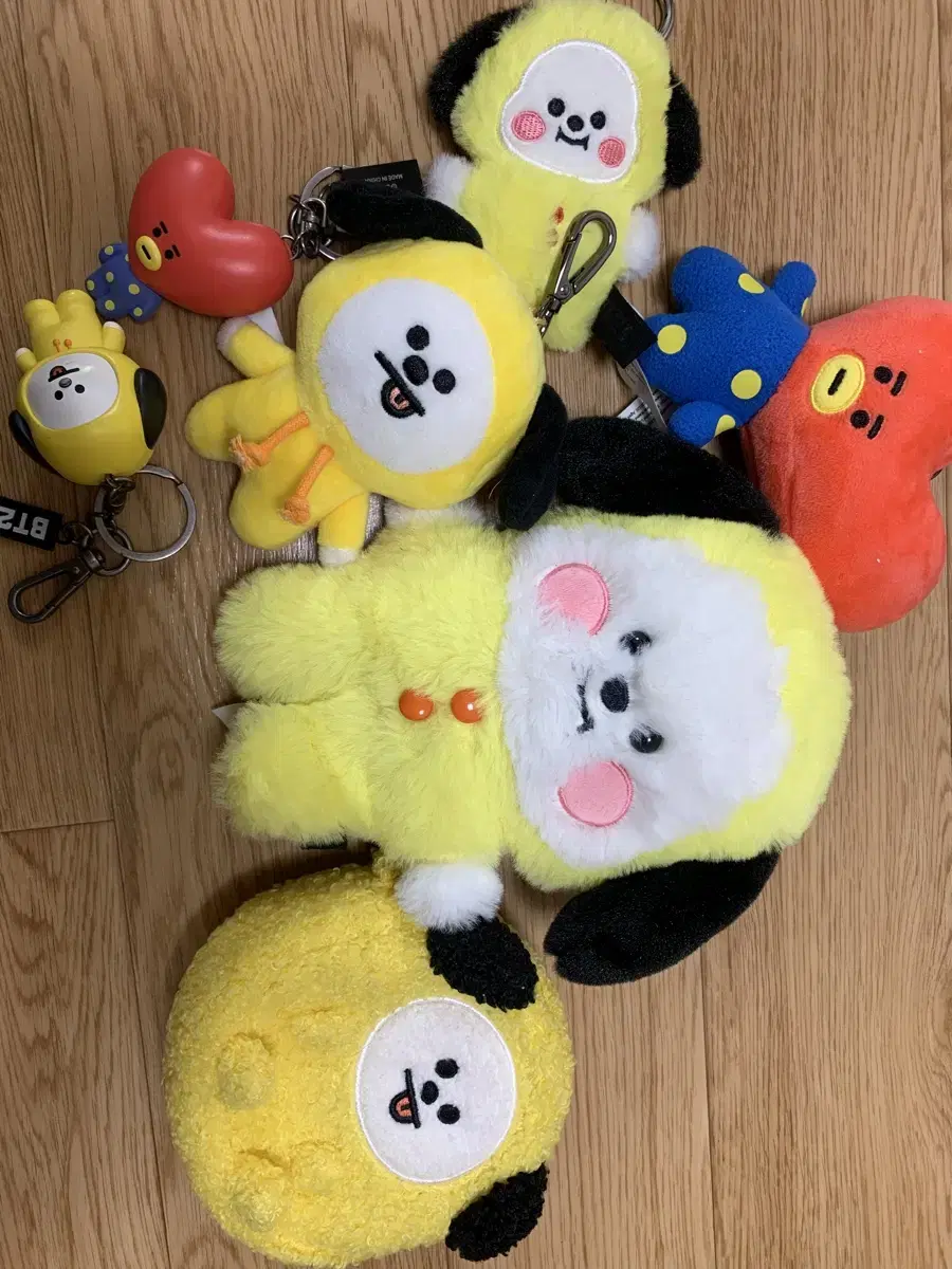 Bt21 인형 파우치 피규어 키링