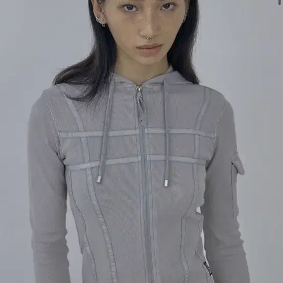 스컬프터 Washed Bondage Hoodie Washed Gray