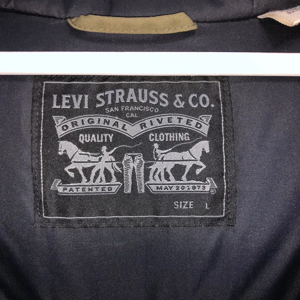 Levi's 퍼 후드 패딩 파카 (L)