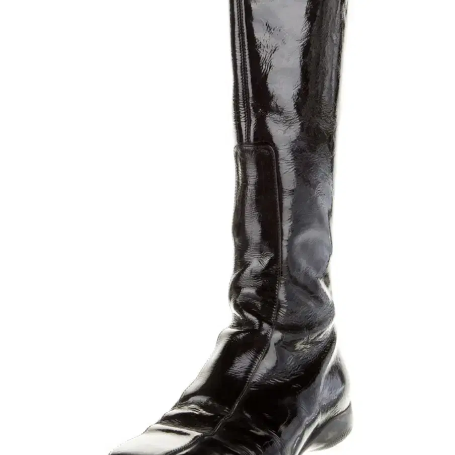 Prada sports patent leater boots