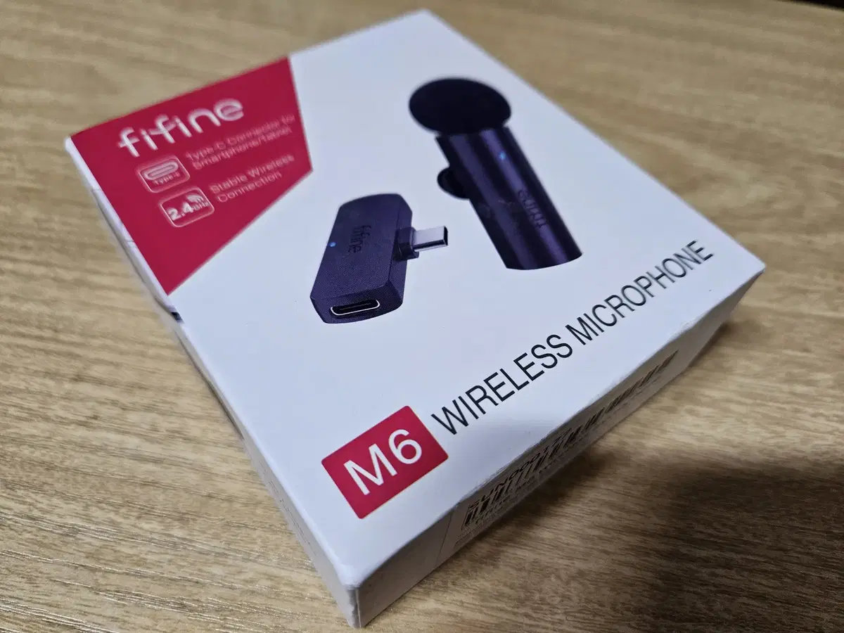 피파인 라발리에 무선 마이크 FINE M6 Lavalier Mic 새 것