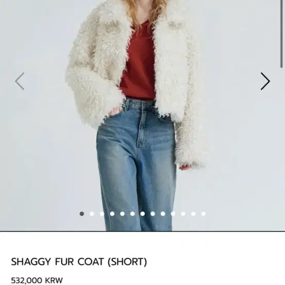 씨에씨 양털 느낌의 숏 코트 ( SHAGGY FUR COAT )