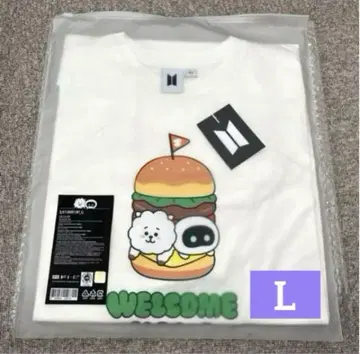 BTS JIN 진 우트 Wootteo X RJ 콜라보 티셔츠 L