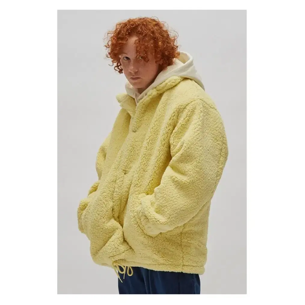 위캔더스 FUR COACH JACKET (CREAM) L