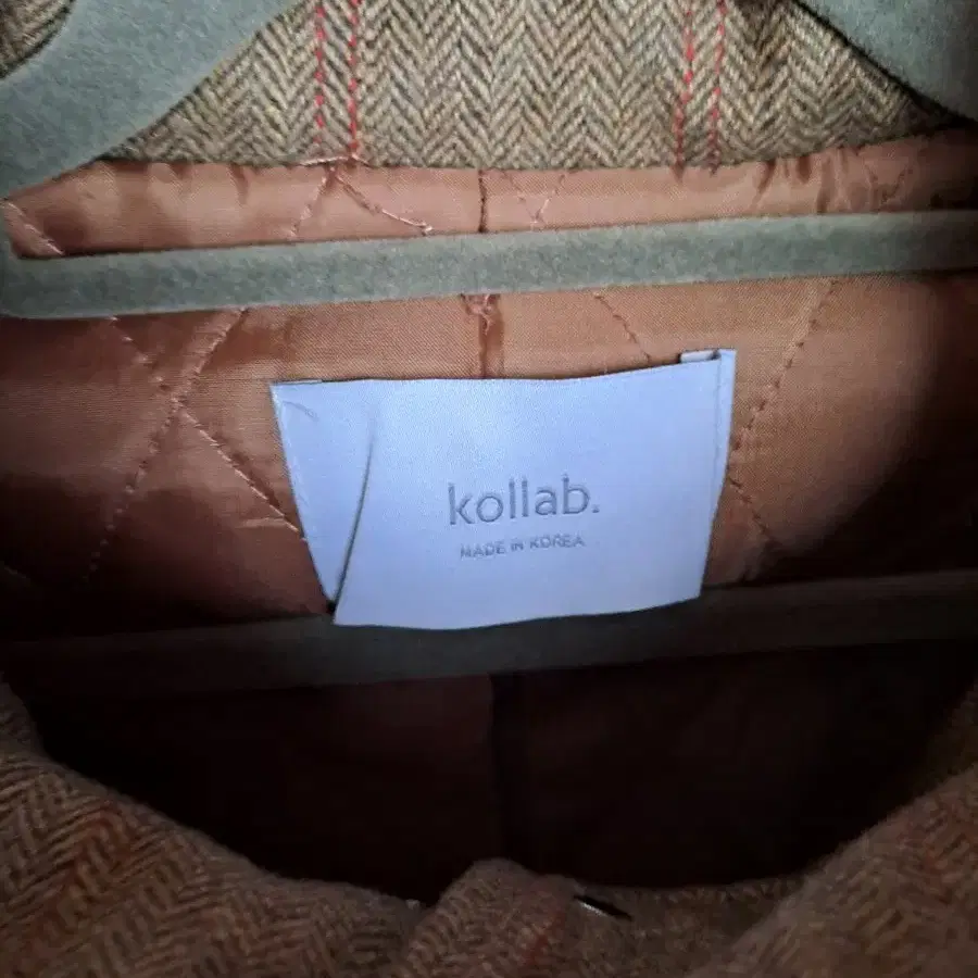 kollab 울 롱코트