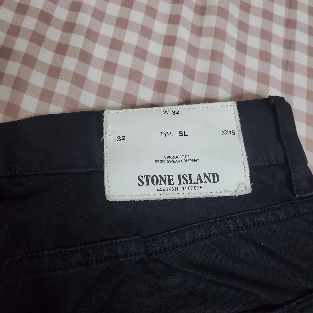 스톤아일랜드 STONE ISLAND 블랙진 면바지 32사이즈