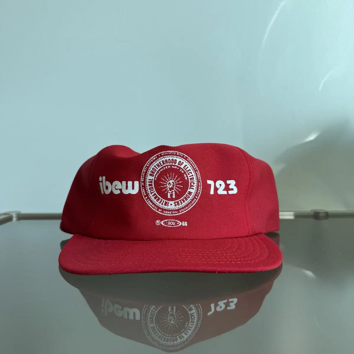 USA ibew 723 red cap vintage 모자