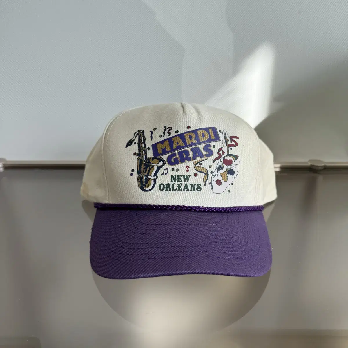 USA  NEW ORLEANS purple trucker cap 트러커캡