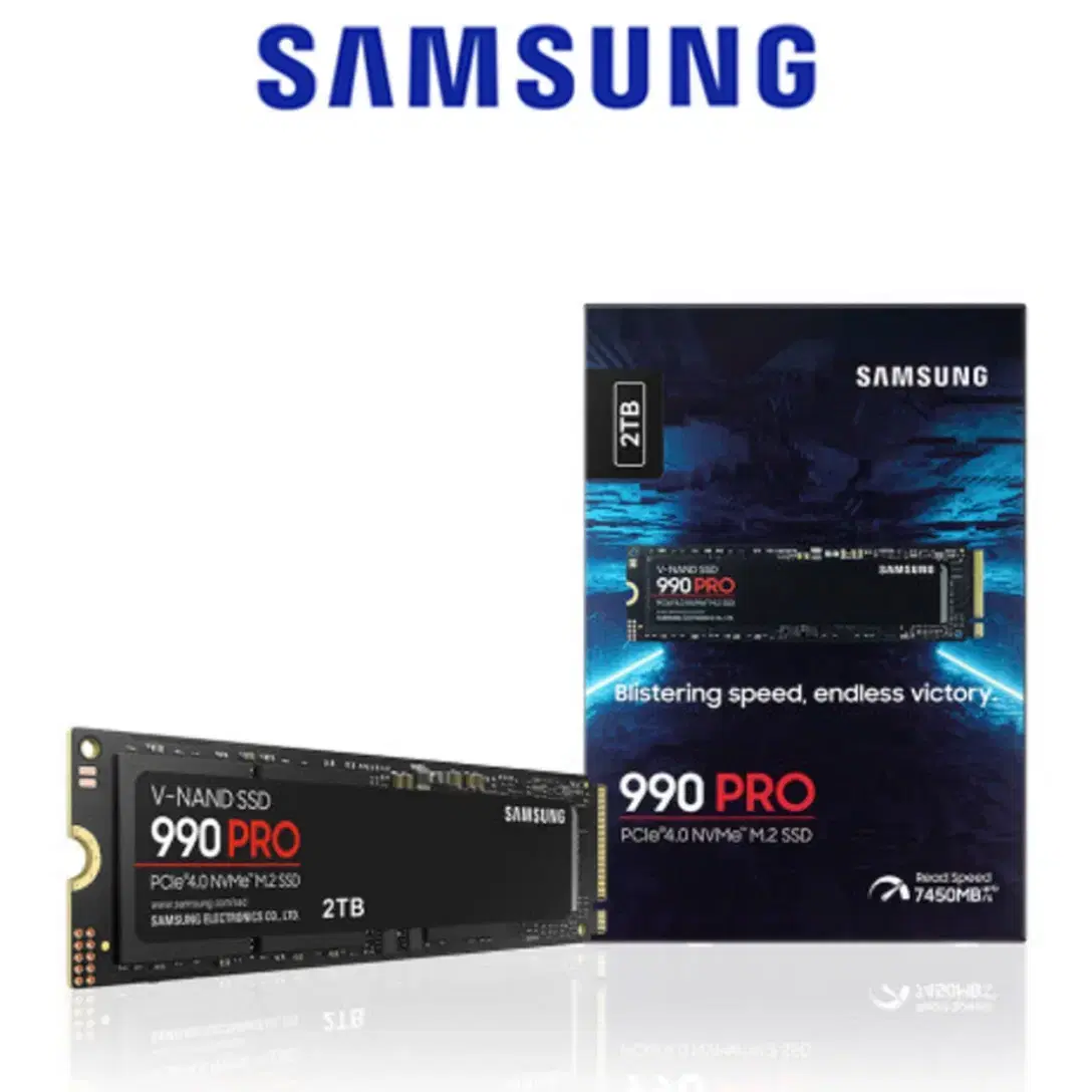 [삼성전자] 990 PRO 히트싱크  2TB M.2 NVMe 2TB