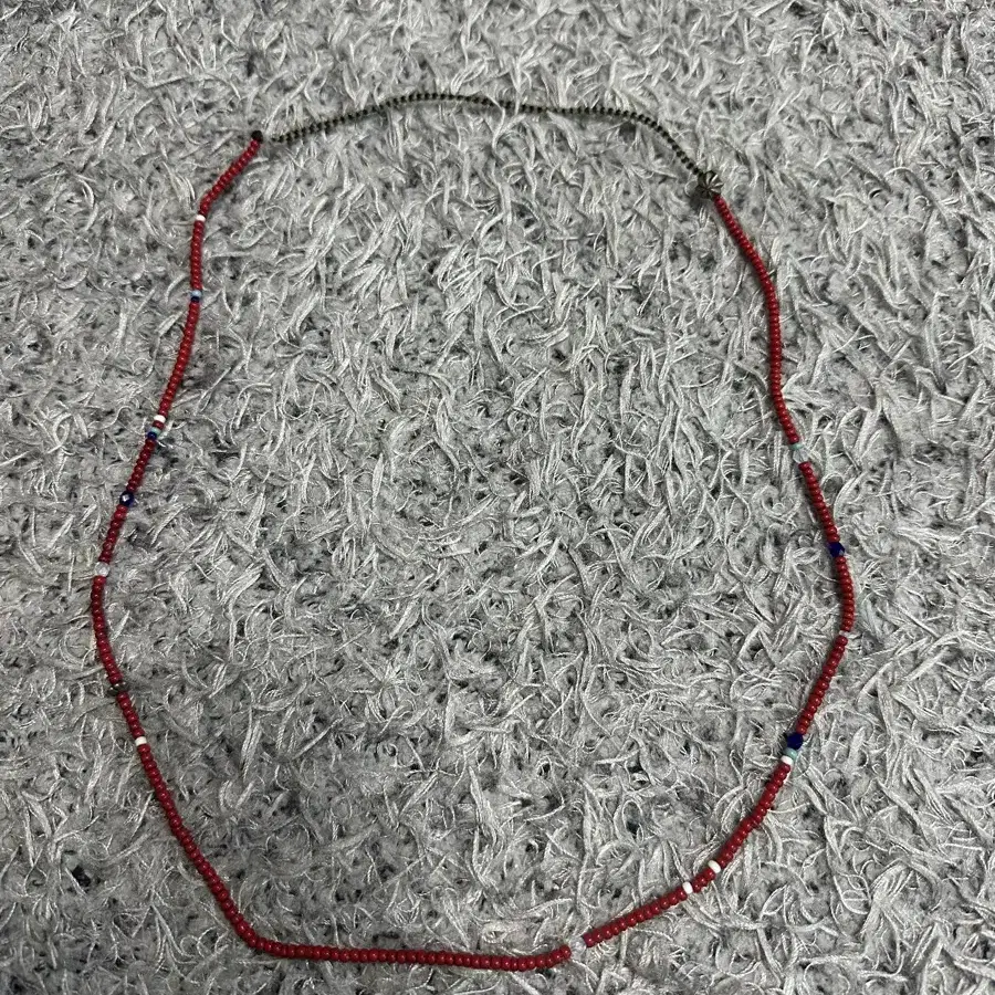 노스웍스 seed beads necklace 비즈 목걸이 (레드)