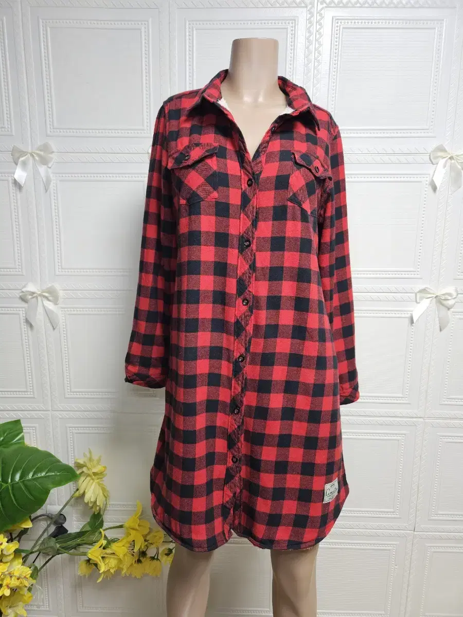 100% Cotton Lined Full Fur Tartan Check Shirt