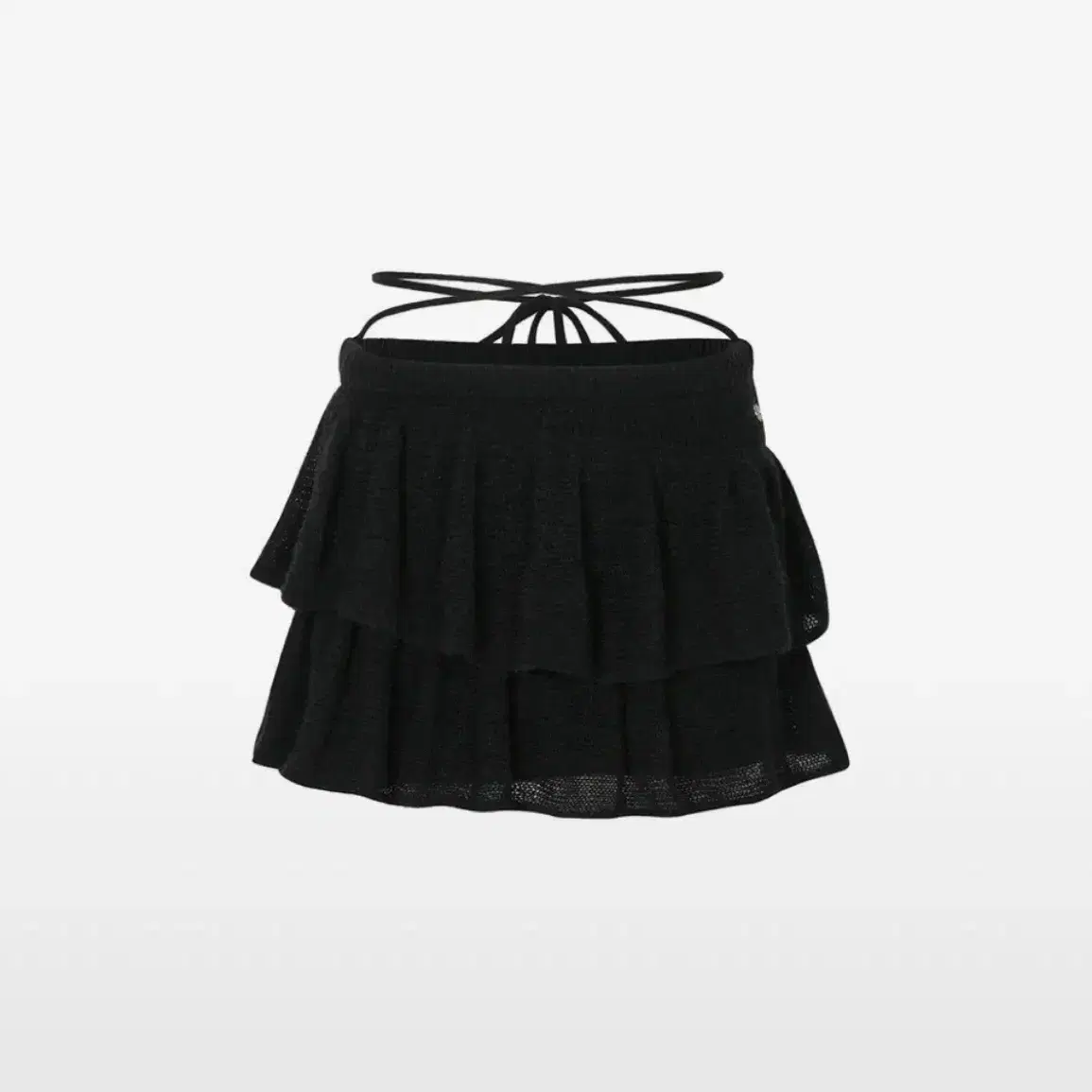 페인오어플레져 Angela knit skirt black 새상품