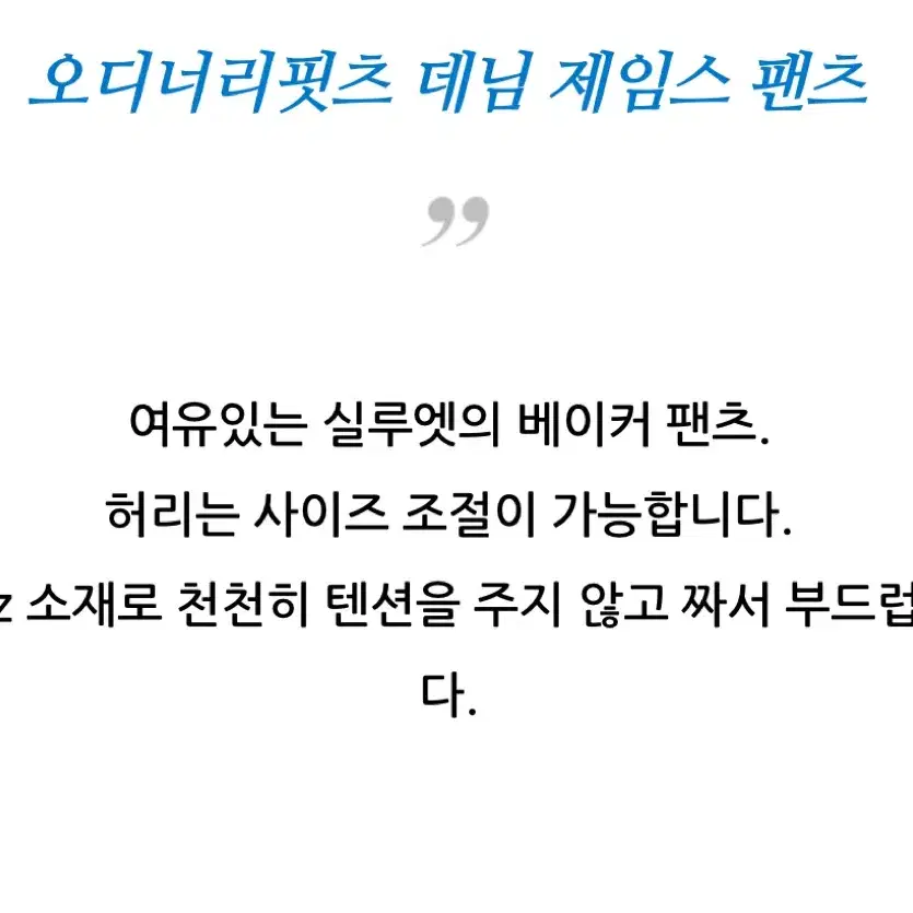 오디너리핏츠 데임 제임스 팬츠 2사이즈