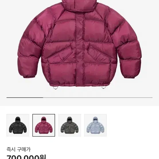 [M] 24FW supreme 700-fill down (magenta)