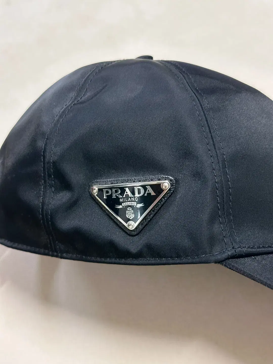 프라다 PRADA 볼캡 판매 블랙 L