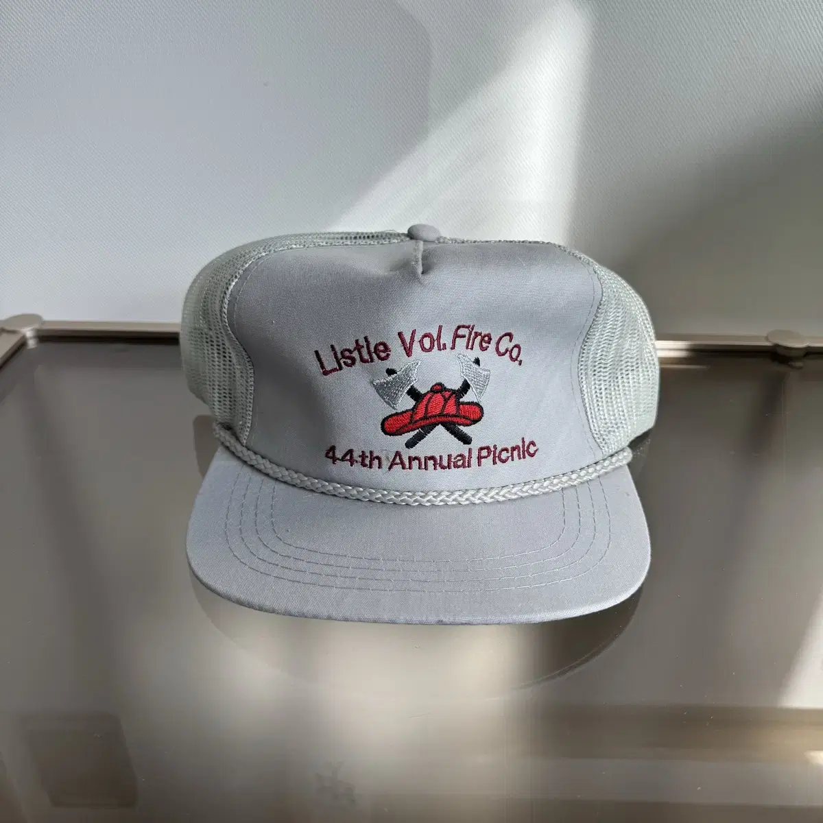 Listle Vol Fire Co. gray trucker cap