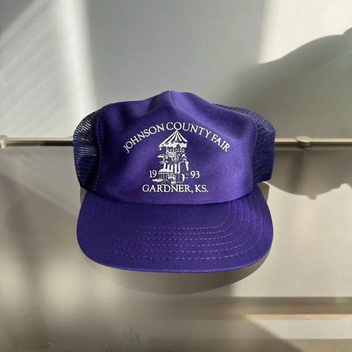 COUNTY FAIR 1993 purple cap made in usa