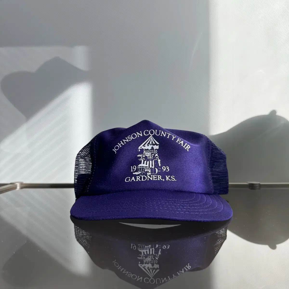 COUNTY FAIR 1993 purple cap made in usa