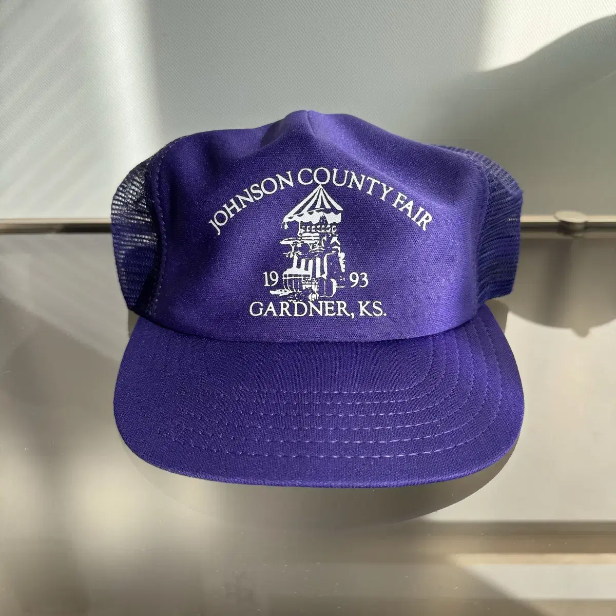 COUNTY FAIR 1993 purple cap made in usa