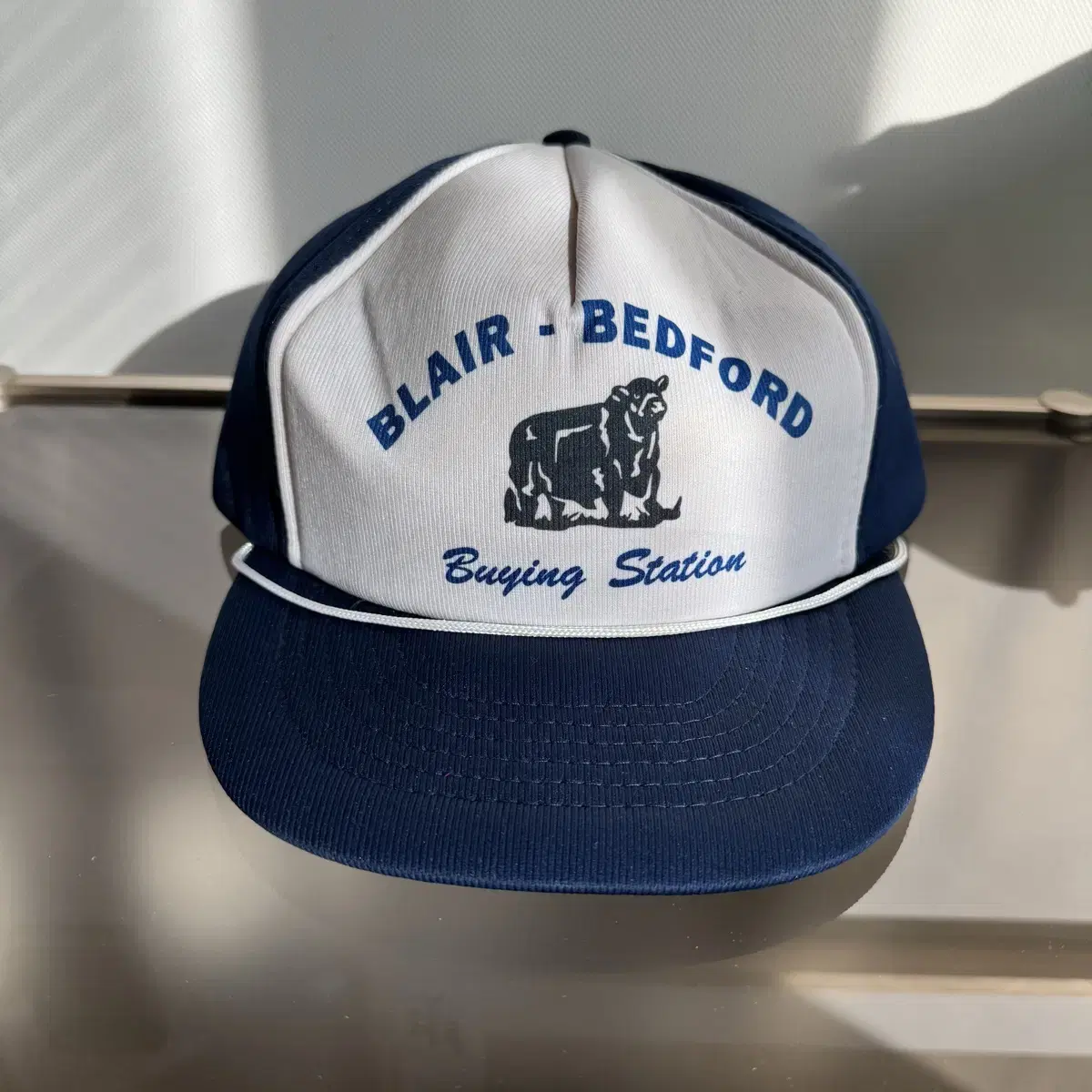 BLAIR BEDFORD bear deep navy cap vintage