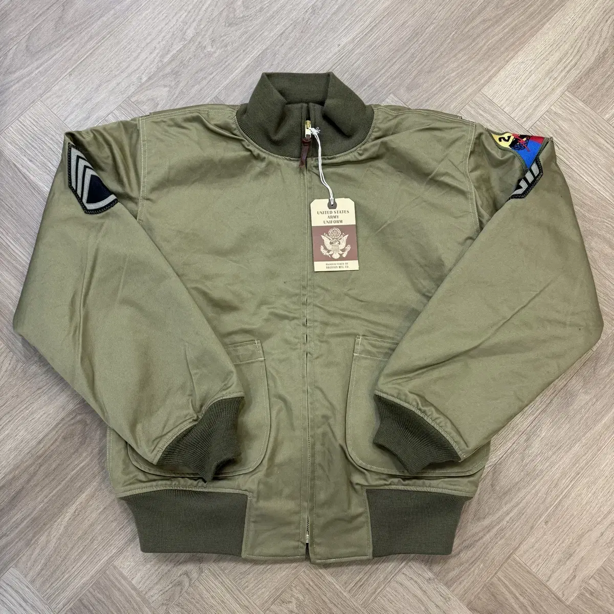 브론슨 US ARMY 1st 탱커자켓 블루종 - 올리브 XL