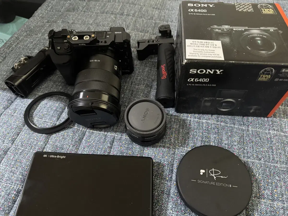 저럼 하게 판매합니다 sony a6400 카메라 바디 랜즈 및 nd필터