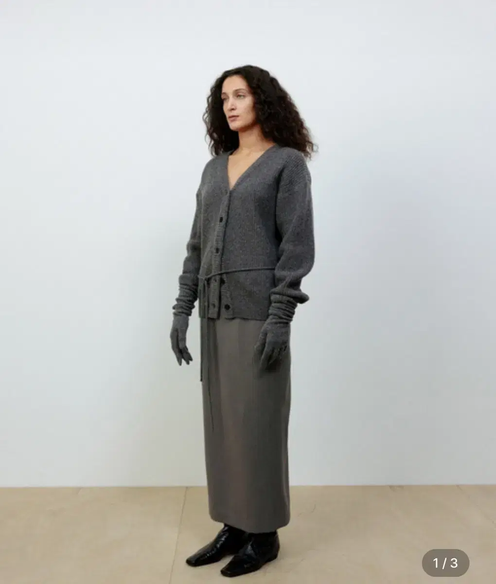 [새상품] le917 TWILL STRAIGHT SKIRT [GRAY]