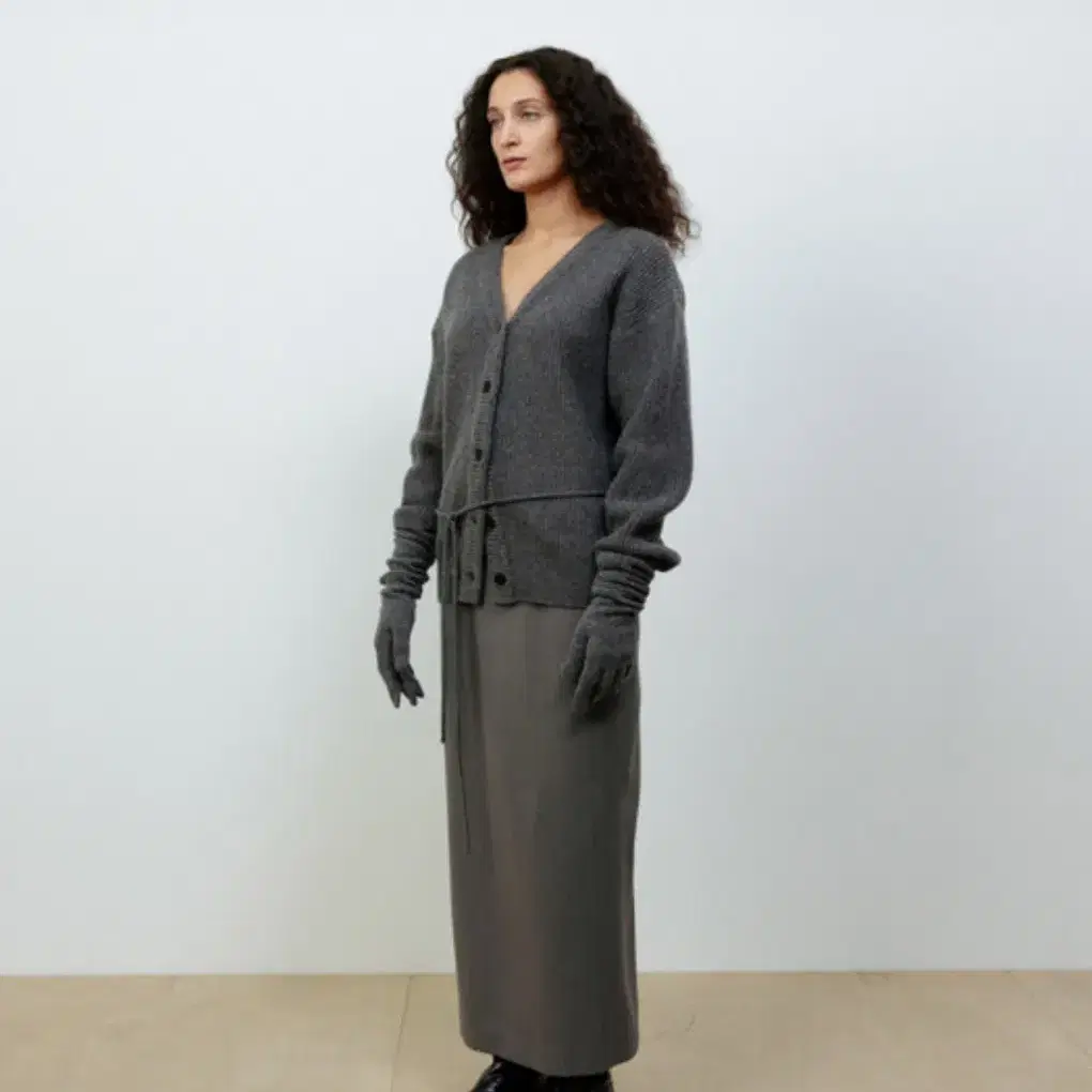 [새상품] le917 TWILL STRAIGHT SKIRT [GRAY]