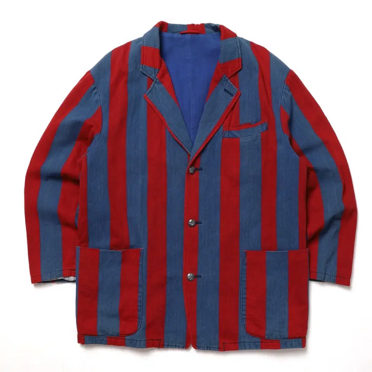 Blue Blue Stripe Coverall Jacket