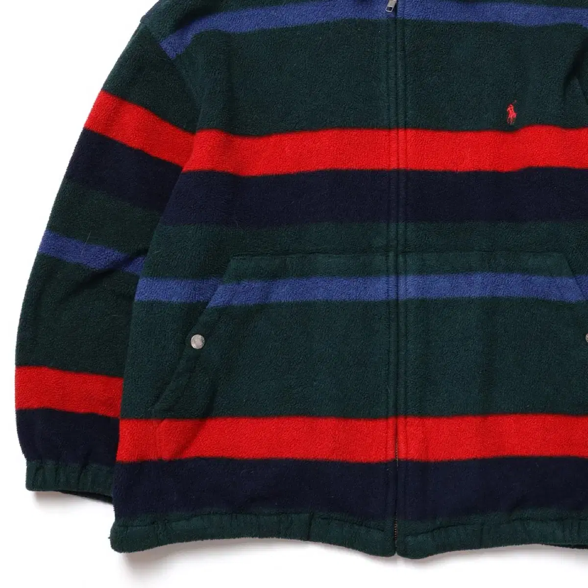 90s POLO SPORT Stripe Fleece Jacket