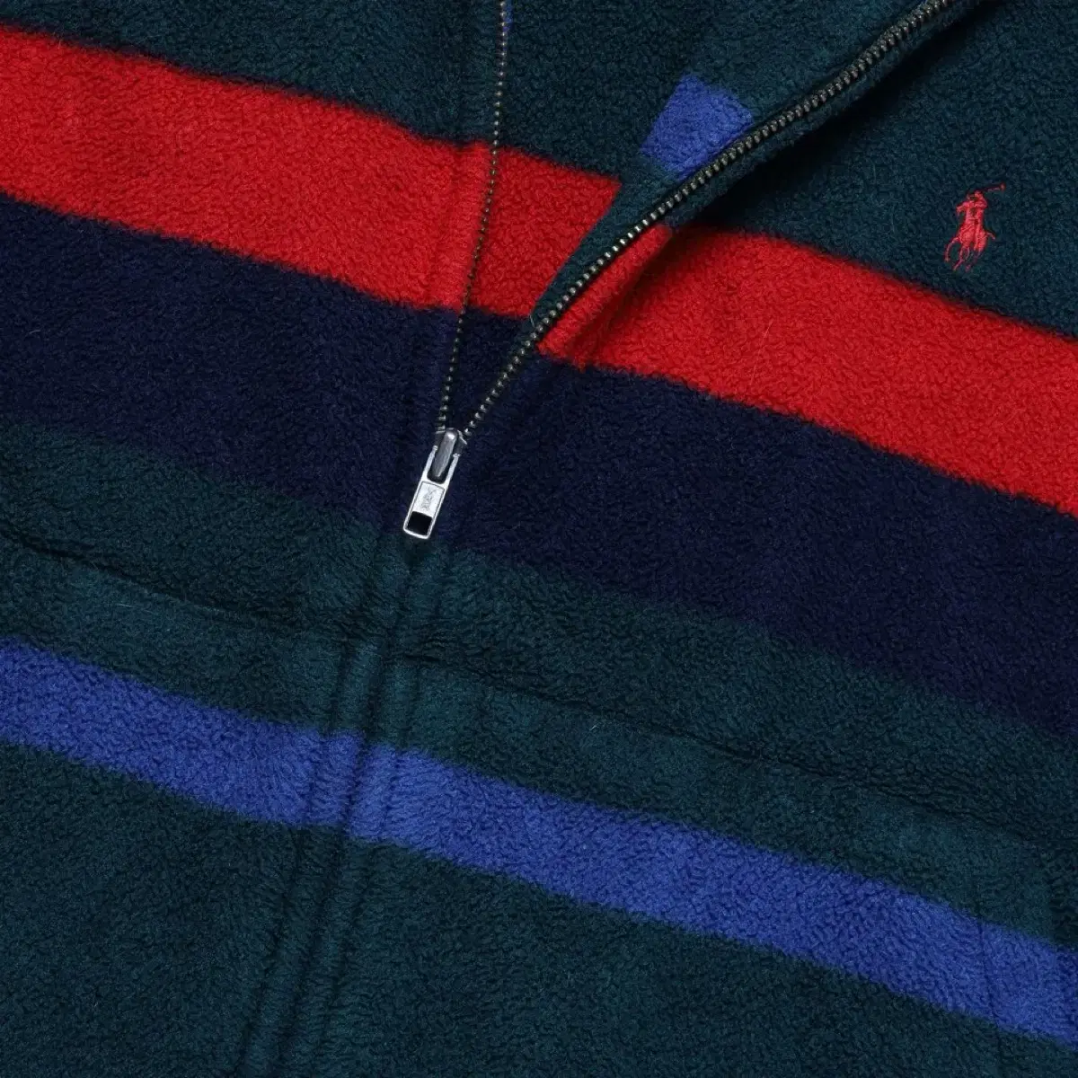 90s POLO SPORT Stripe Fleece Jacket