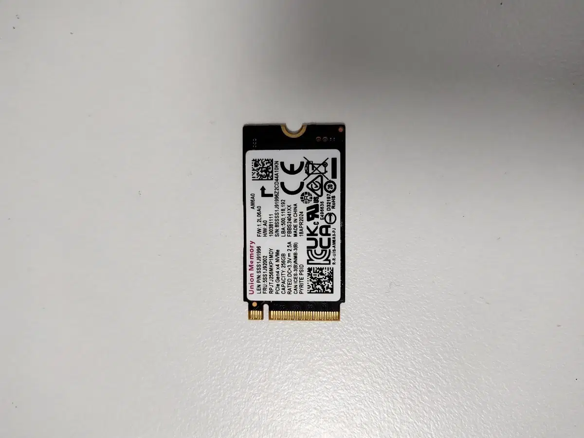 Union Memory AM6A0 M.2 2242 NVMe SSD 256