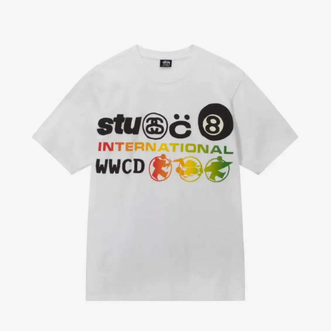 [L,XL] 스투시 x CPFM 인터네셔널 티셔츠 화이트