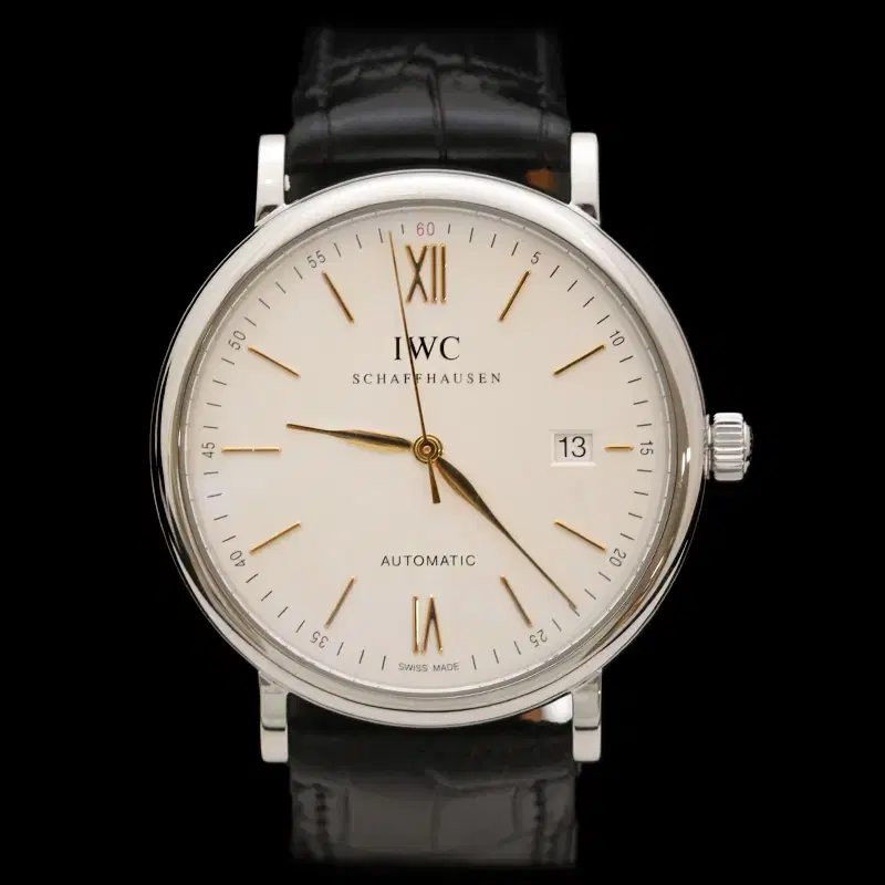 (정품)IWC IW356517 포르토피노 오토 스틸 가죽밴드 40mm