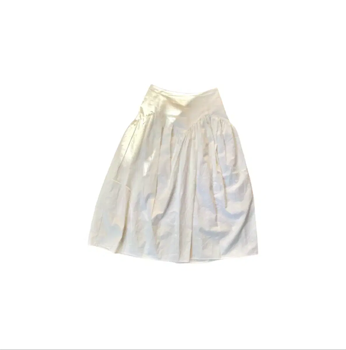 york shirring skirt in white