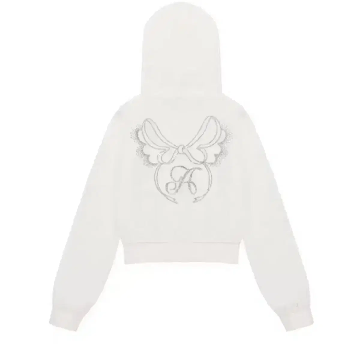 Omomo Angel Baby White Hoodie Zip-up