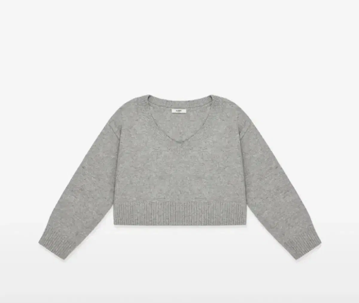 glenny classic v-neck knit gray (classic v-neck knit)