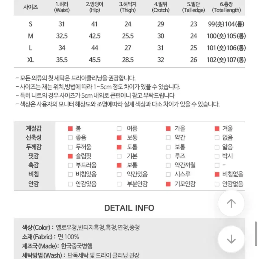 무배) 에이블리 부츠컷 청바지 새상품