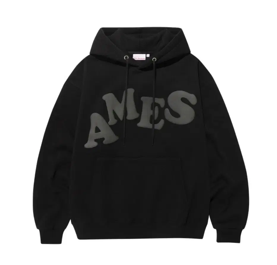 아메스월드와이드 후드티(BIG TYPO HOODIE BLACK)_새상품