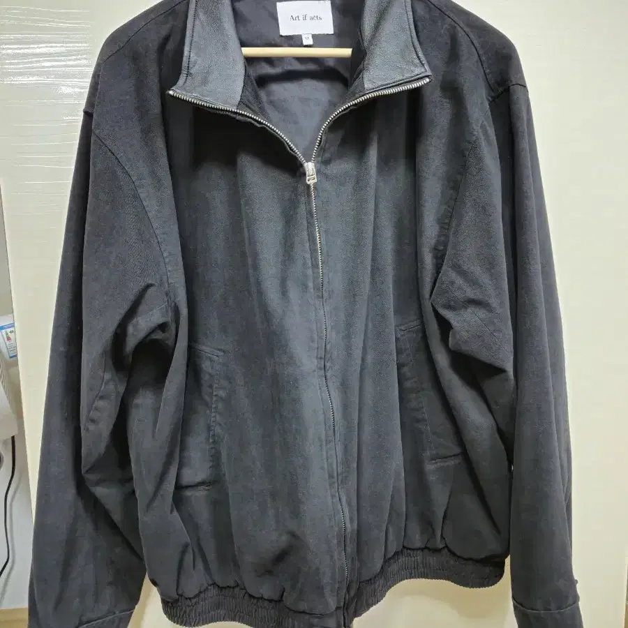 아트이프액츠 Washed Leather Collar jacket XL