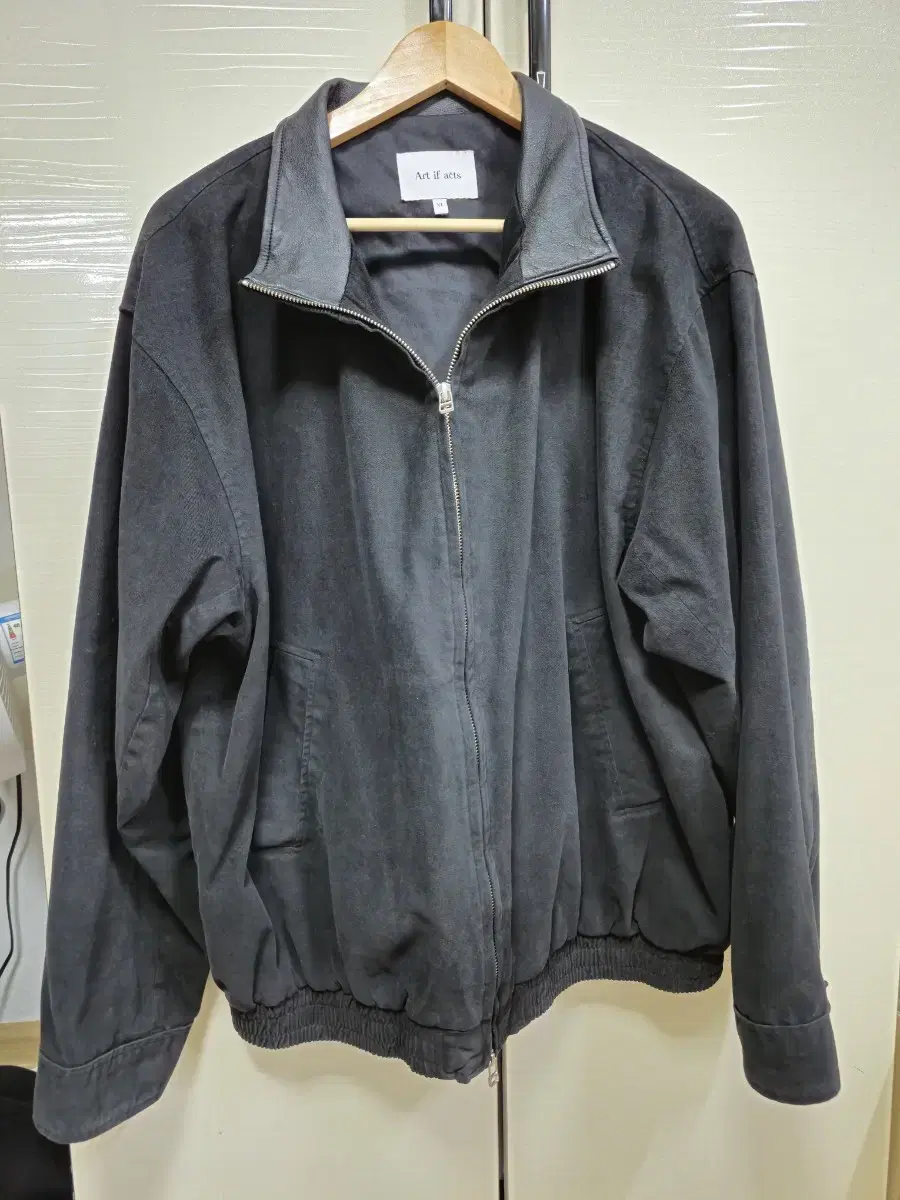 아트이프액츠 Washed Leather Collar jacket XL