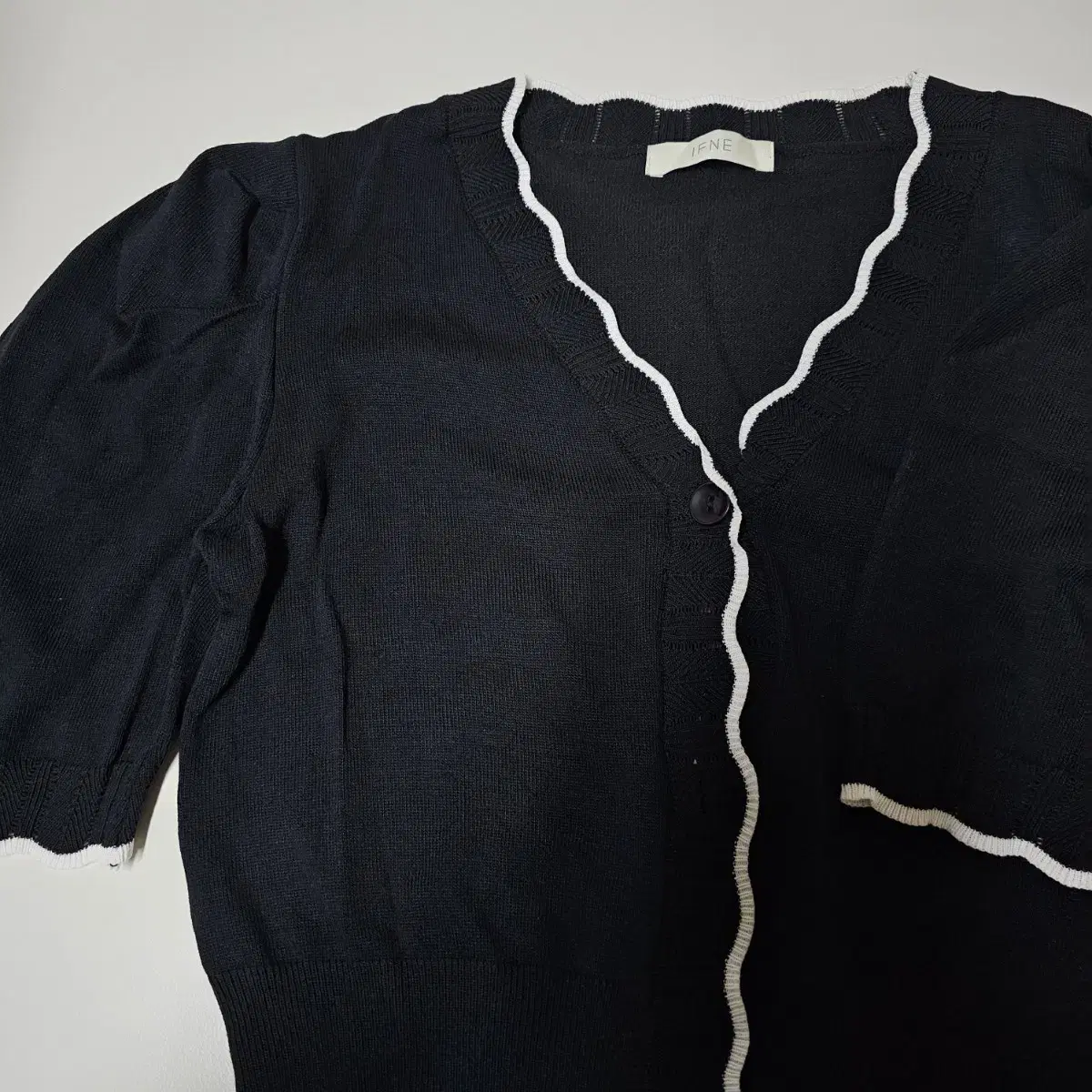 I'm selling my IFNE black blouse cardigan!