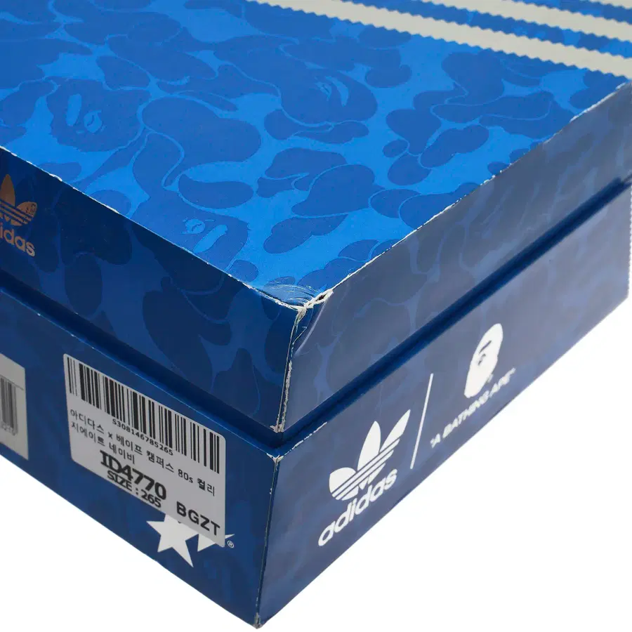 阿迪达斯 x BAPE Campus 80s 学院海军蓝
