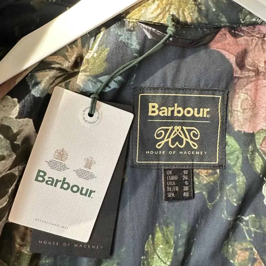 Barbour 퀼팅 코트