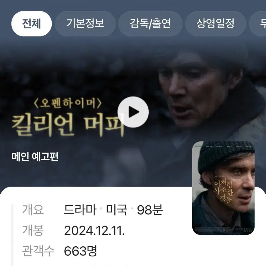 이처럼 사소한것들 시사회 2명 양도합니다.