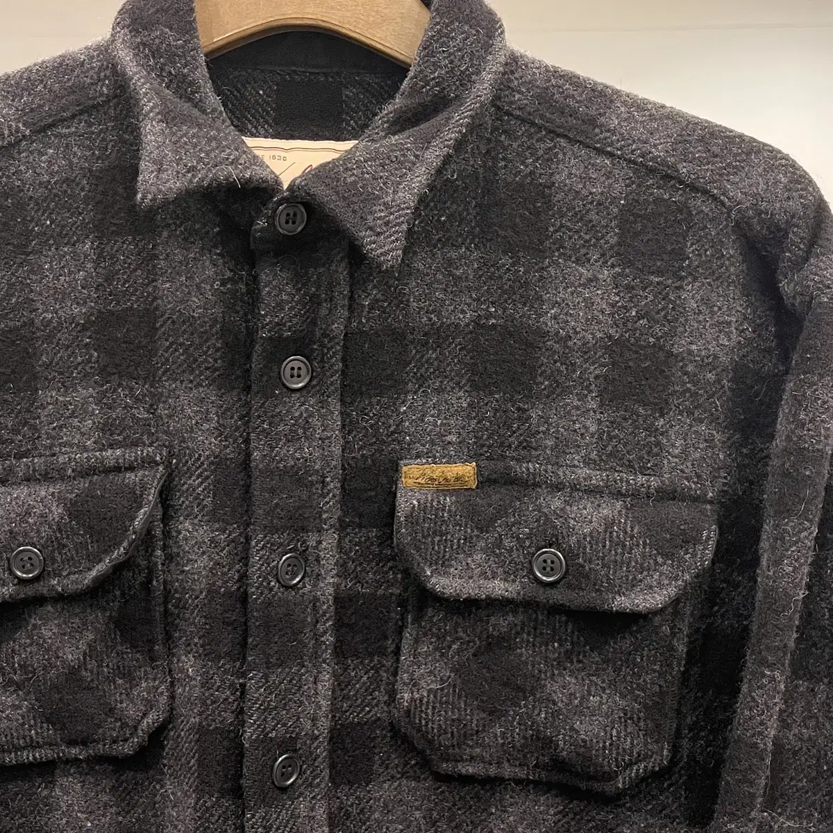 90s Woolrich 울리치 러기드 헤비울 플란넬 체크 셔츠