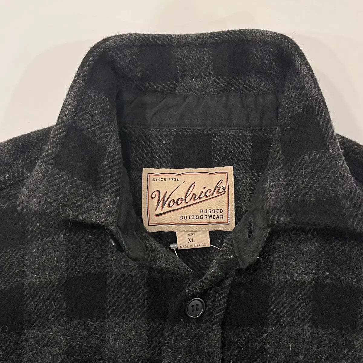 90s Woolrich 울리치 러기드 헤비울 플란넬 체크 셔츠